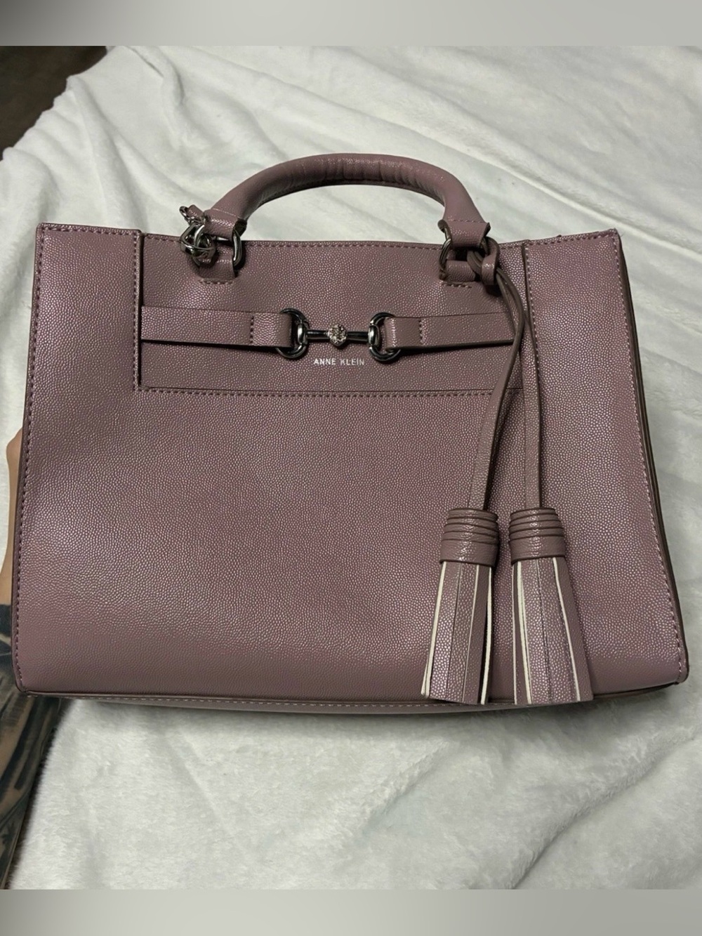 Anna Klein Tasseled HandBag Purse